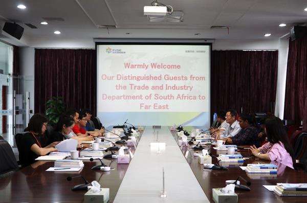 南非贸易工业部电缆行业招商引资代表团莅临远东考察交流